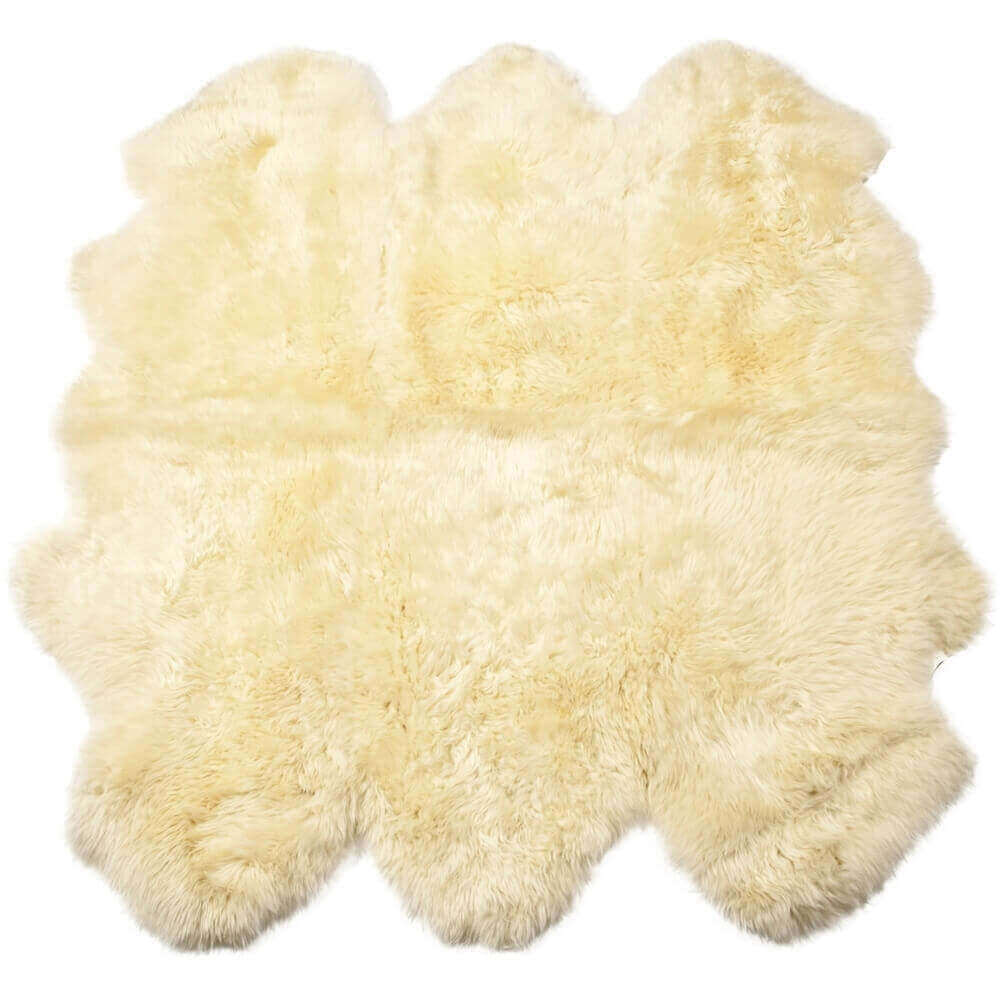 Extra Large Sexto Sheepskin Rug Champagne