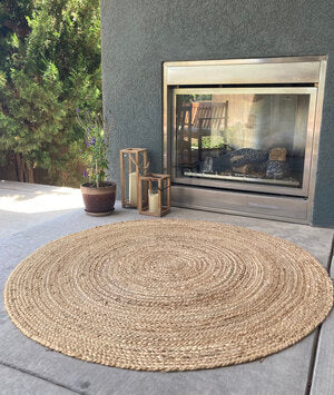 Circular Natural Jute Rug
