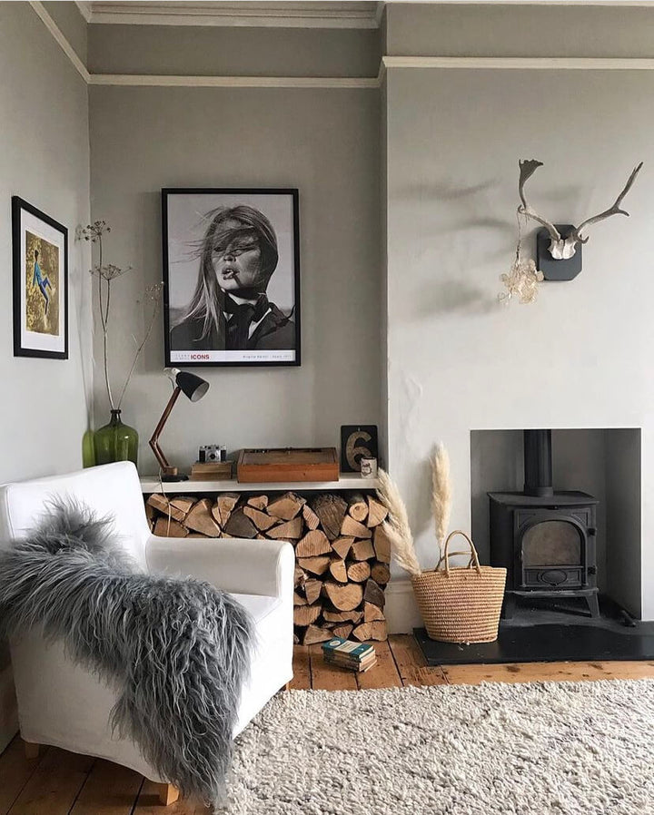 Single Icelandic Sheepskin Rug Grey