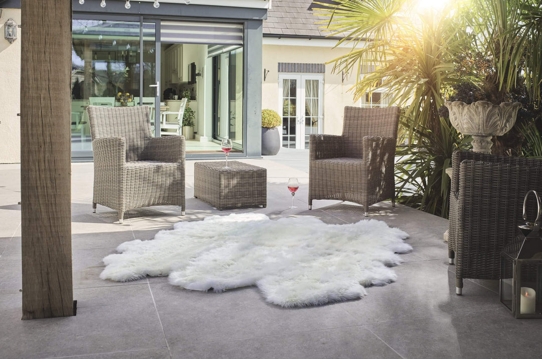 Oversize Ivory White Sheepskin Rugs