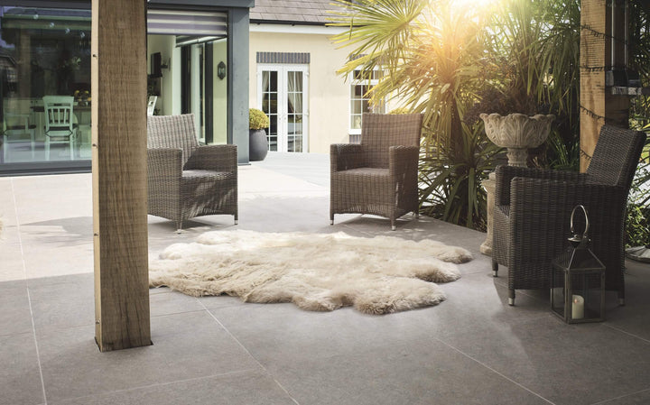 Oversize Oyster Sheepskin Rug – Extra Large Natural Sheepskin for Luxury Nordic Interiors