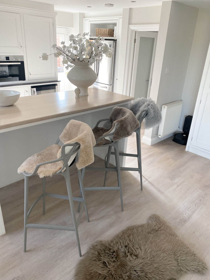 Taupe Sheepskin Rug