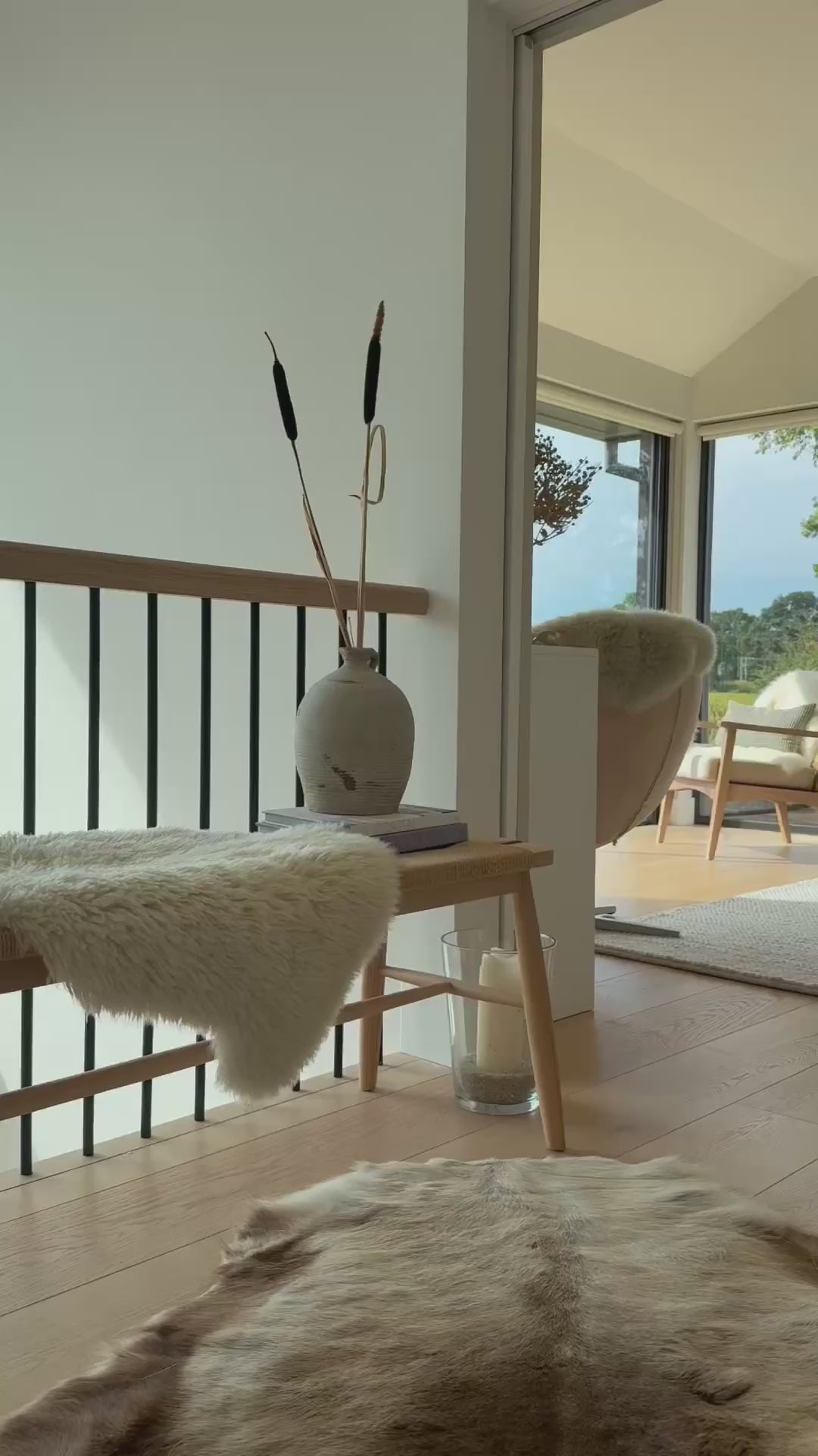 Reindeer Hide Rug Dark Tones