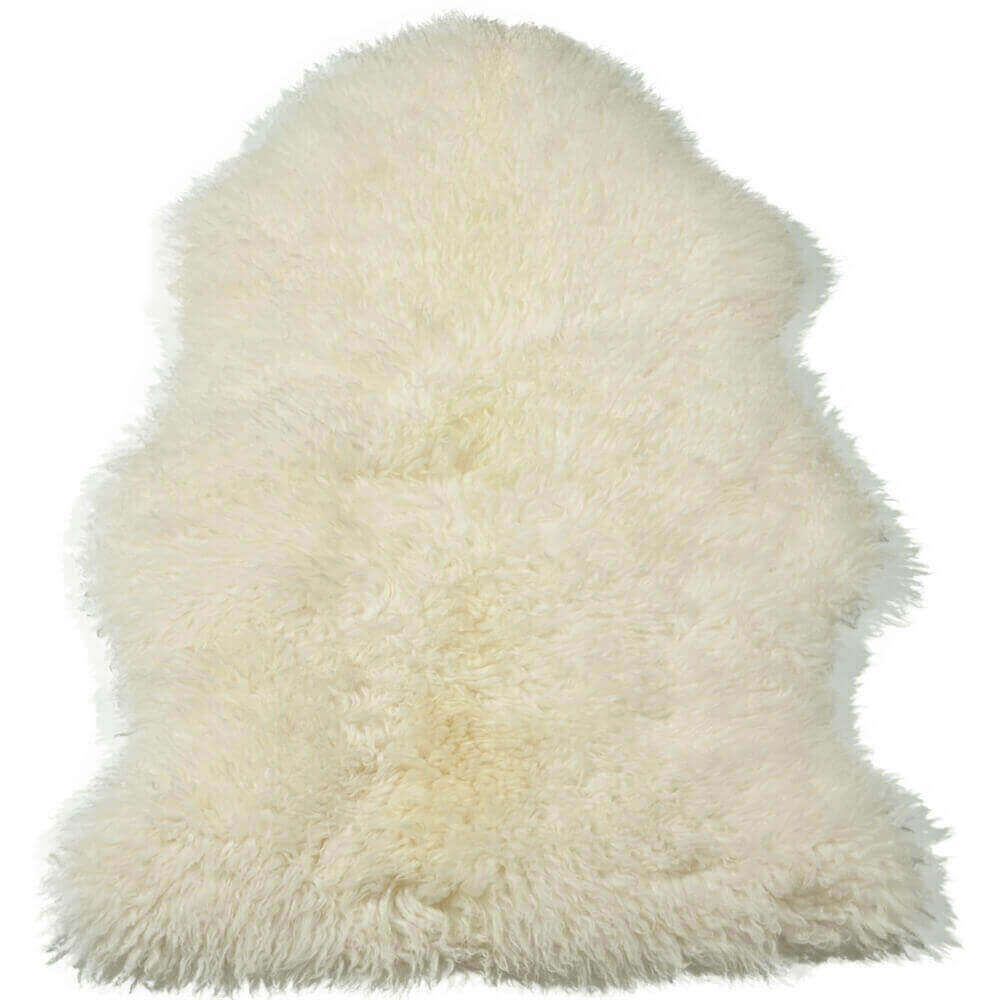 Large Double Sheepskin Rug Ivory