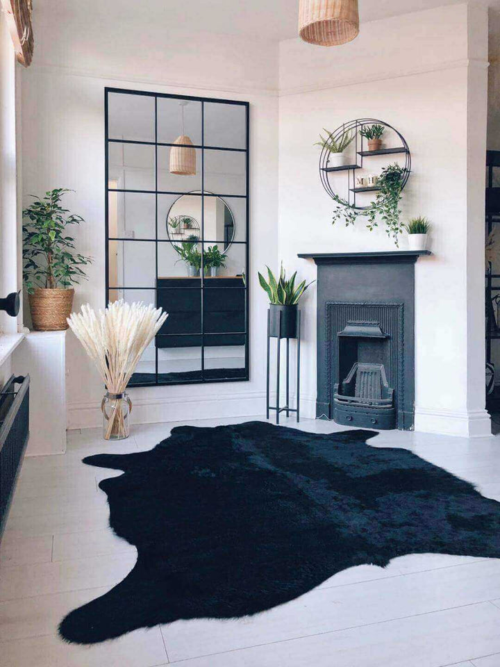 Black Cowhide Rug