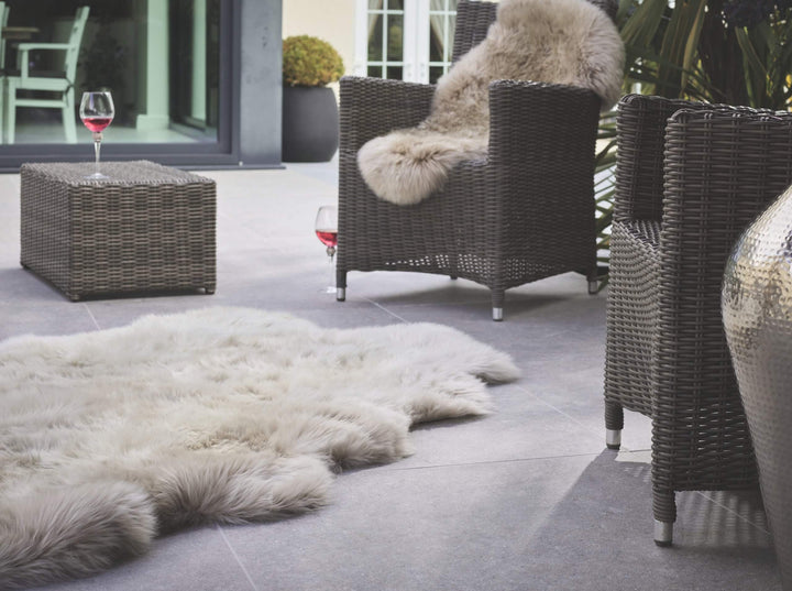 Oversize Oyster Sheepskin Rug – Extra Large Natural Sheepskin for Luxury Nordic Interiors