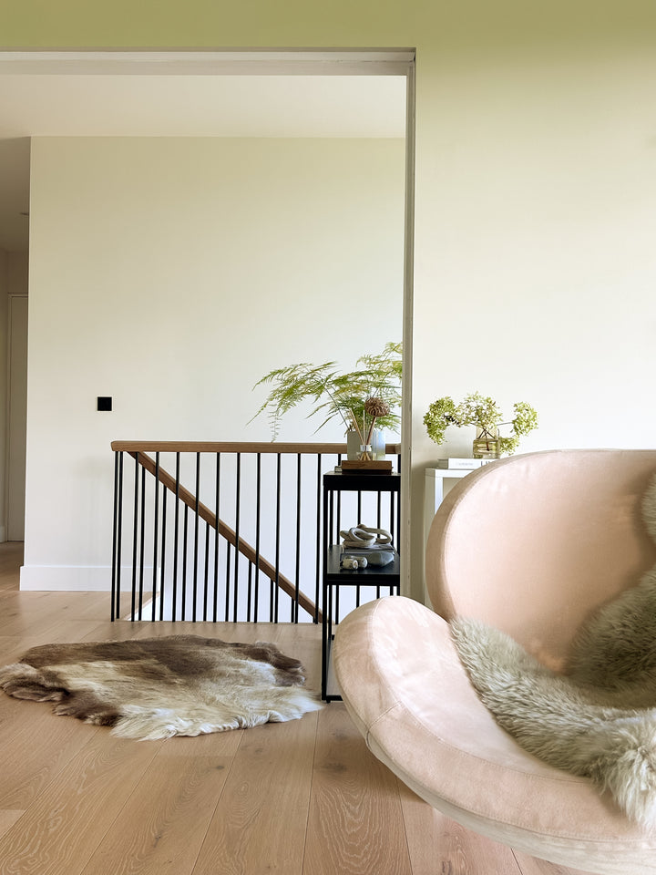 Reindeer Hide Rug Dark Tones