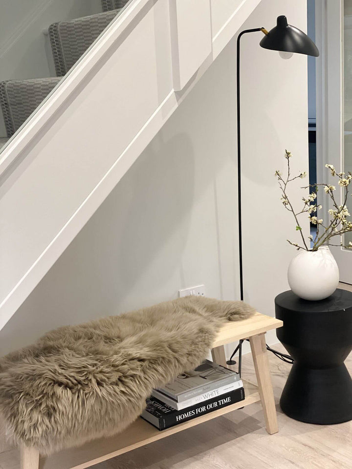 Taupe Sheepskin Rug