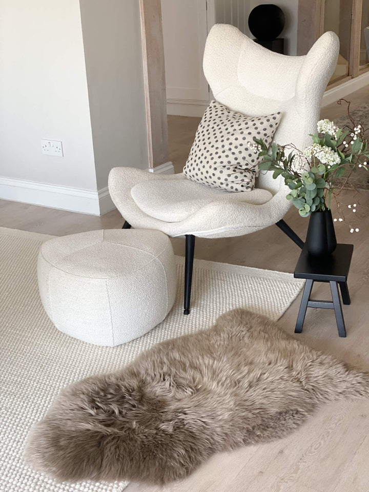 Taupe Sheepskin Rug